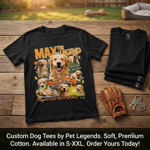Benutzerdefiniertes Hunde-Foto im Stil eines Vinta T-Shirt