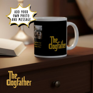 Benutzerdefiniertes Hunde-Foto The Dogfather Vater Jumbo-Tasse