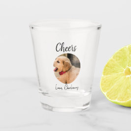 Benutzerdefiniertes Hunde-Hochzeitsgeschenk Hund d Schnapsglas