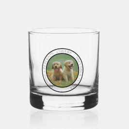 Benutzerdefiniertes Hunde-Hochzeitsgeschenk Hund d Whiskyglas