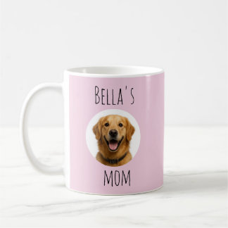 Benutzerdefiniertes Hundemutter-Foto- und Namensde Kaffeetasse