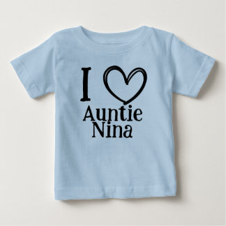Benutzerdefiniertes "Ich ❤️ Mein (Name)" Kinder-T- Baby T-shirt