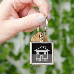 Benutzerdefiniertes Immobilien- oder Makler-Logo-S Schlüsselanhänger