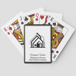 Benutzerdefiniertes Immobilienmakler-Logo für Immo Spielkarten