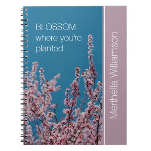 Benutzerdefiniertes inspirierendes BLOSSOM, WO PLA Notizblock