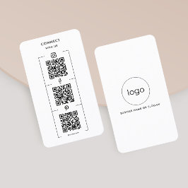 Benutzerdefiniertes Instagramm-Facebook-QR-Code-Co Visitenkarte