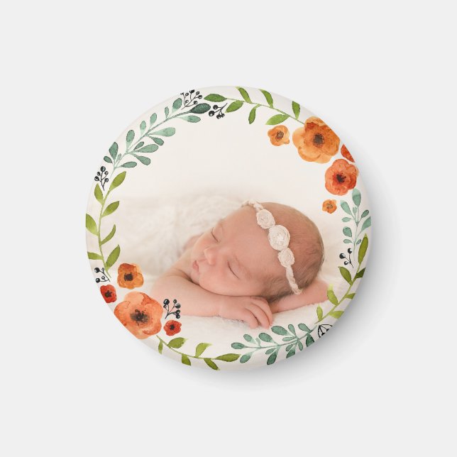 Benutzerdefiniertes Instagramm-Foto | Blumenstrauß Magnet (Vorne)