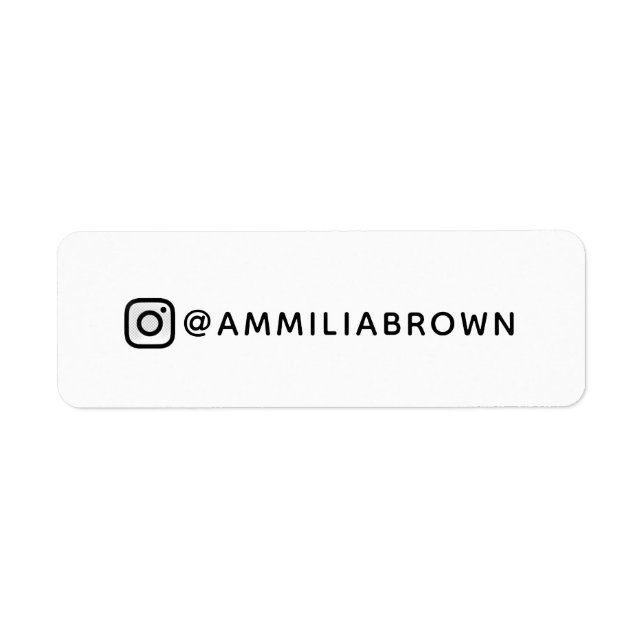 Benutzerdefiniertes Instagramm | Name der sozialen (Vorne)