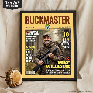 Benutzerdefiniertes Jagdmagazin-Cover, Geschenk fü Poster