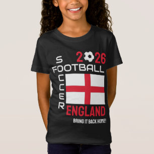 Benutzerdefiniertes Jahr 2026 ENGLAND Weltfußball T-Shirt