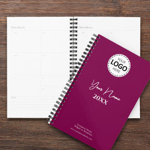 Benutzerdefiniertes Jahr, Logo, Name und Text, Tag Planer