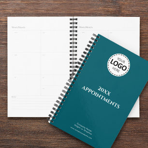 Benutzerdefiniertes Jahr, Logo, Text, Aquamarine E Planer