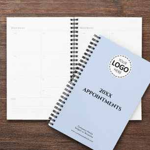 Benutzerdefiniertes Jahr, Logo, Text, Baby Blue Te Planer