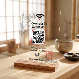 Benutzerdefiniertes Japanisches Zen-Garten-Gast-Wi Acrylschild