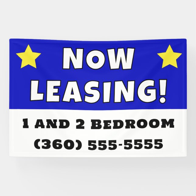 Benutzerdefiniertes Jetzt Leasing Banner (Horizontal)