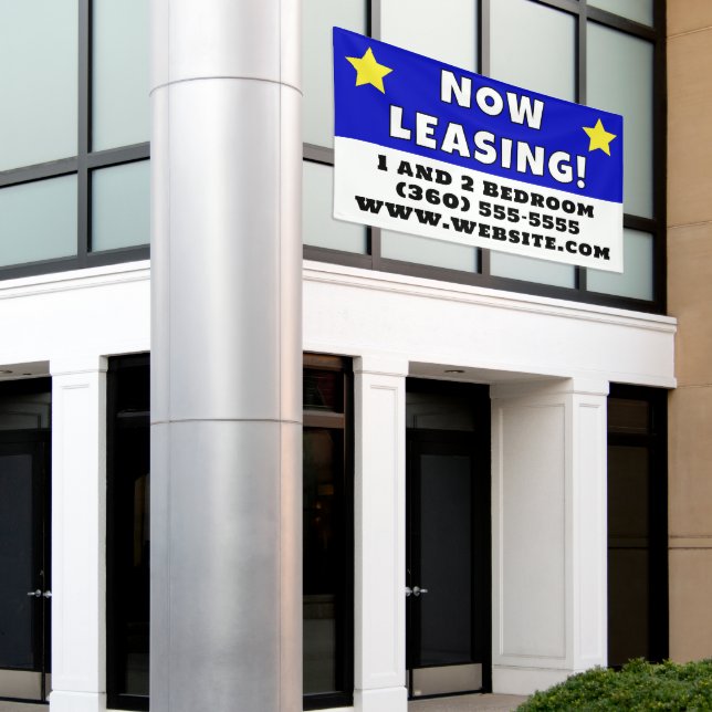 Benutzerdefiniertes Jetzt Leasing Banner (Äußeres Gebäude)