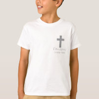 Benutzerdefiniertes Jungen Kreuz Kommunion T-Shirt