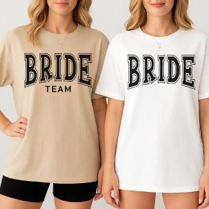 Benutzerdefiniertes Junggesellinnenabschied Braut  T-Shirt