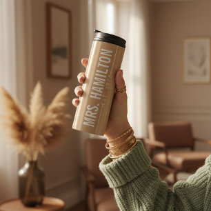 Benutzerdefiniertes "Just Married" Tumbler-Geschen Thermosbecher