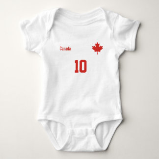 Benutzerdefiniertes Kanada-Outfit mit Namen und Nu Baby Strampler