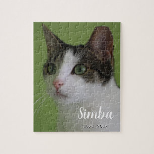 Benutzerdefiniertes Katzen-Memorial-Puzzle aus ein