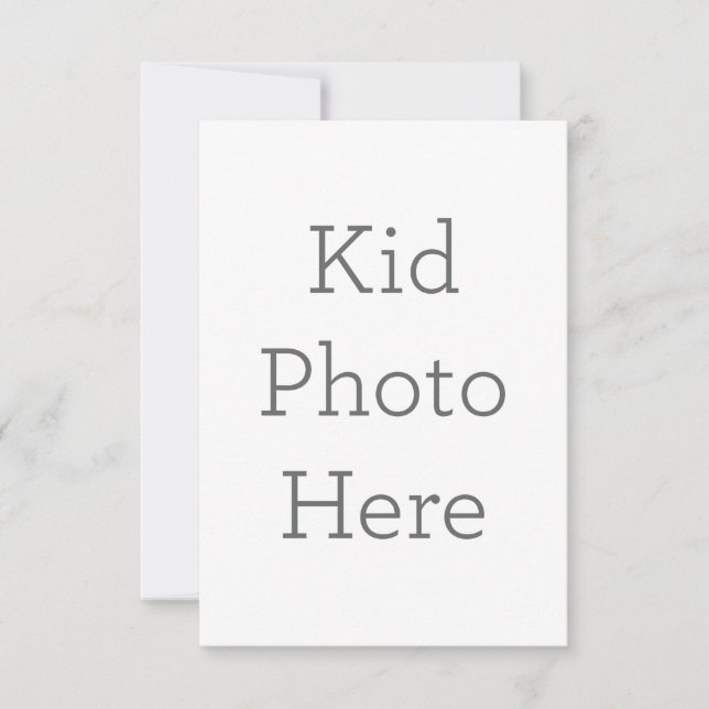 8,89 cm x 12,7 cm Flache Dankeskarte (Vorderseite)