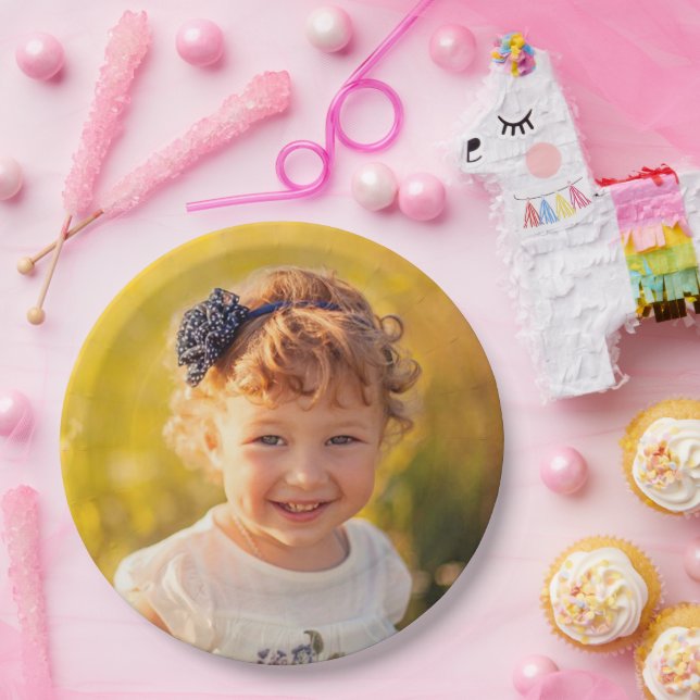 Benutzerdefiniertes Kindergeburtstag-Foto Pappteller (Party)