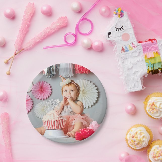 Benutzerdefiniertes Kindergeburtstag-Foto Pappteller (Party)