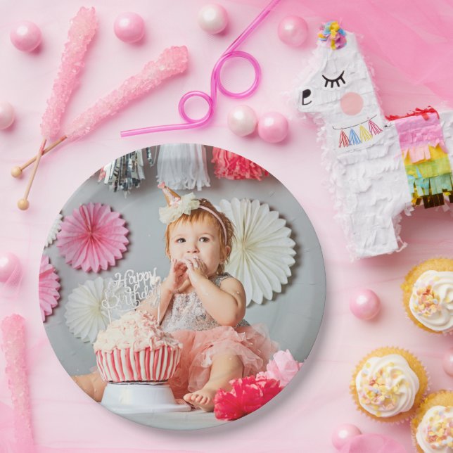 Benutzerdefiniertes Kindergeburtstag-Foto Pappteller (Party)