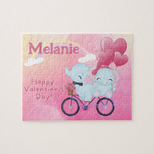 Benutzerdefiniertes Kindername Valentinstag Puzzle