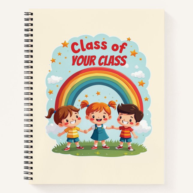 Benutzerdefiniertes Klassenraumdesign für Kinder Notizbuch (Vorderseite)