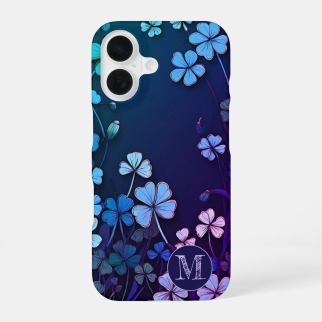 Benutzerdefiniertes Kleeblatt-Wiadow iPhone 16 Hülle (Rückseite)
