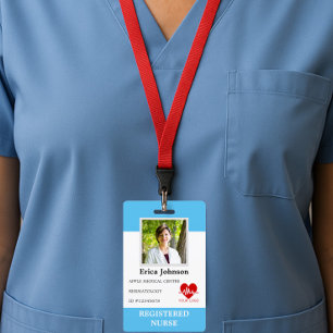 benutzerdefiniertes Krankenhauskrankenschwester-Mi Ausweis