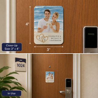 Benutzerdefiniertes Kreuzfahrt-Tür-Foto Personalis Magnet