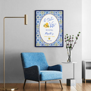 Benutzerdefiniertes La Dolce Vita - neu vermähltes Poster
