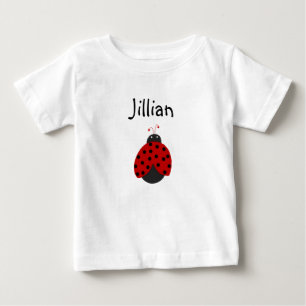 Benutzerdefiniertes Ladybug Name-Shirt Baby T-shirt