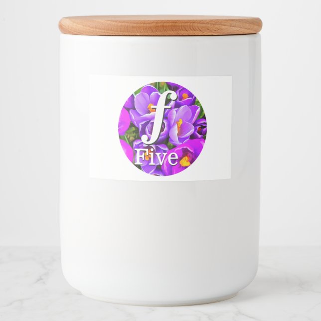 Benutzerdefiniertes Lebensmittelbehälter Lebensmitteletikett (Vorderseite)