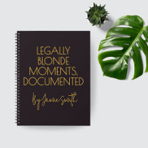 Benutzerdefiniertes Legally Blonde Journal Geschen