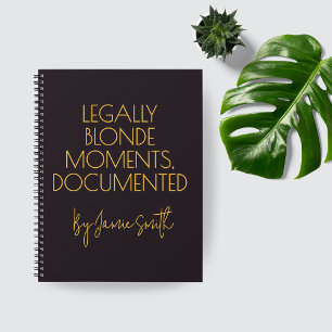 Benutzerdefiniertes Legally Blonde Journal Geschen Notizbuch