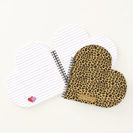 Benutzerdefiniertes Leopard-Druckmuster Notizbuch