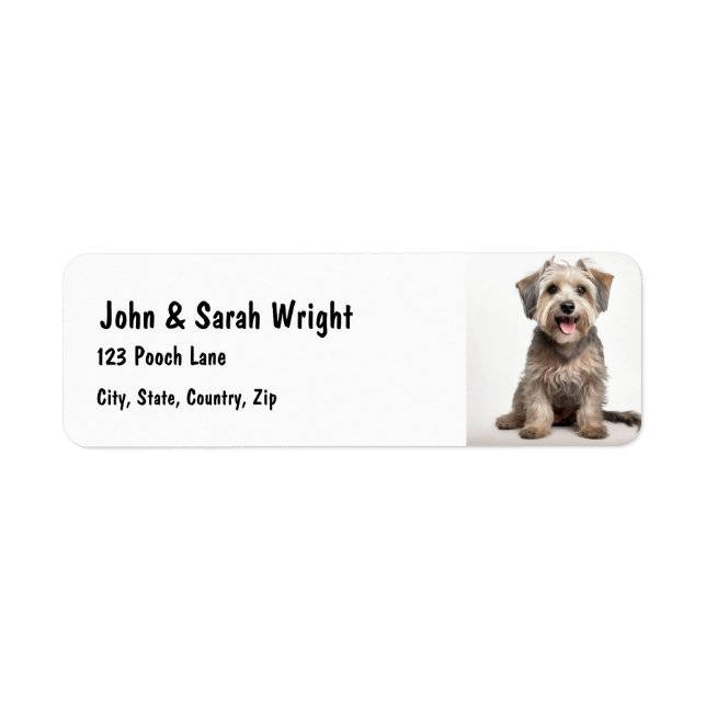Benutzerdefiniertes Lhasa Apso Dog-Adressetikett (Vorne)