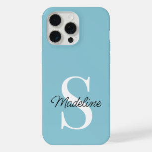 Benutzerdefiniertes Licht Teal Seafoam Ozean Blau iPhone 15 Pro Max Hülle