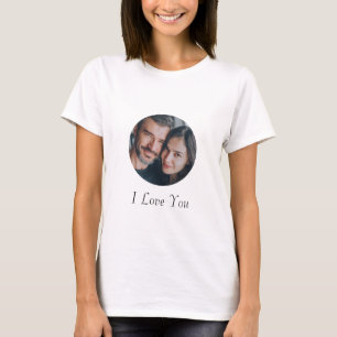 Benutzerdefiniertes Liebes-T-Shirt mit Ihrem Foto T-Shirt