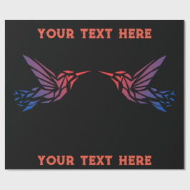 Benutzerdefiniertes Links Foto- oder Rechtes Vogel Geschenkpapier