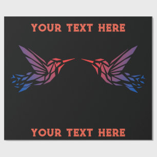 Benutzerdefiniertes Links Foto- oder Rechtes Vogel Geschenkpapier