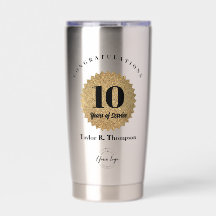Benutzerdefiniertes Logo 10 Jahre Dienstleistungsa