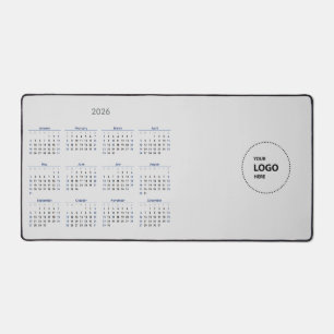 Benutzerdefiniertes Logo 2026 Kalender Schreibtischunterlage