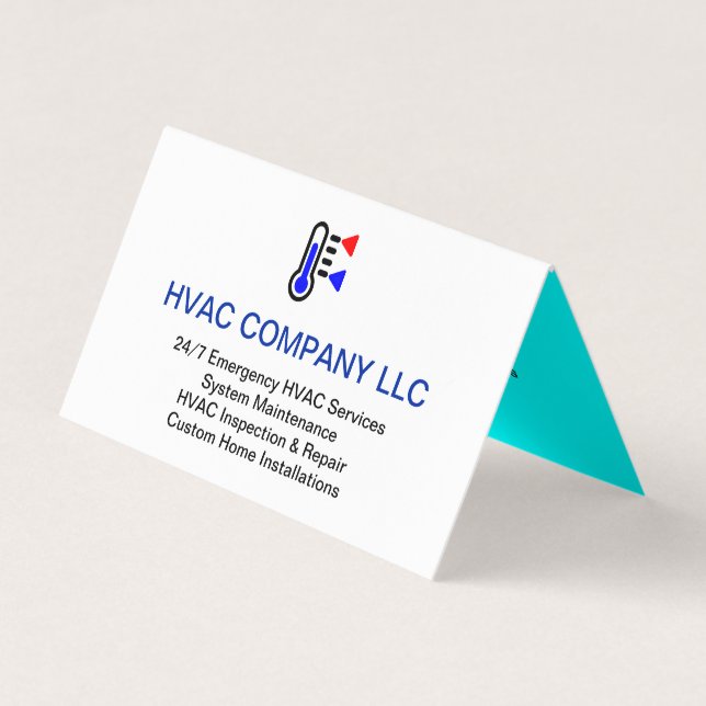 Benutzerdefiniertes Logo (AC-Heizung, HV-Cool) Ber Visitenkarten (Vorderseite)