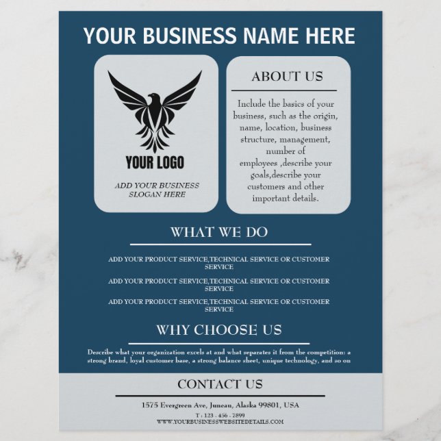 Benutzerdefiniertes Logo Beruflich Neue Werbung fü Flyer (Vorne)