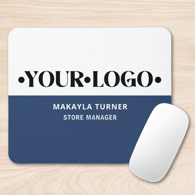 Benutzerdefiniertes Logo Blau Mousepad (Von Creator hochgeladen)